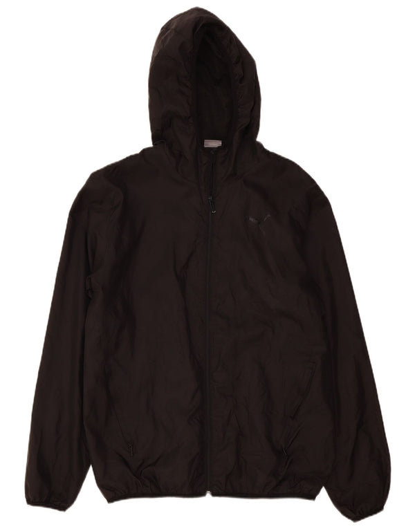 Puma Herren-Regenjacke mit Kapuze, UK 38, mittelschwarz, Polyester