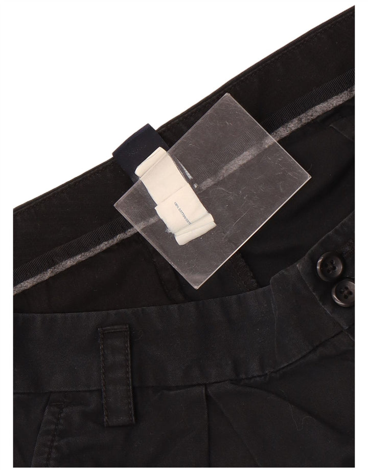 Gap Damen Chinoshorts UK 12 Medium W32 Schwarze Baumwolle