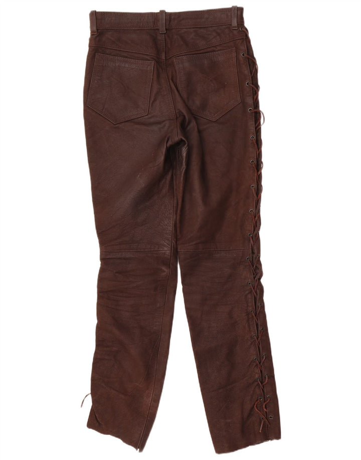 Pantera Herren Slim Wildlederhose W31 L31 Braunes Leder