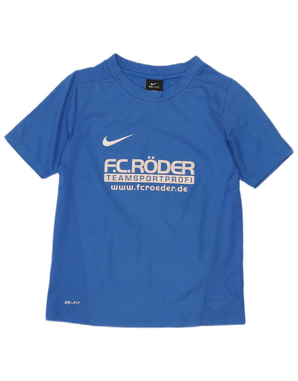 NIKE Dri Fit Grafik-T-Shirt für Jungen, 6–7 Jahre, XS, Blau, Polyester