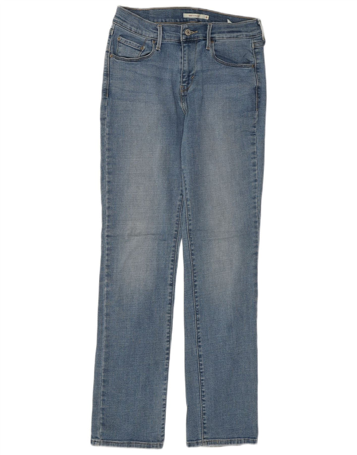 Levi's Damen 505 Straight Jeans US 6 Medium W28 L32 Blaue Baumwolle