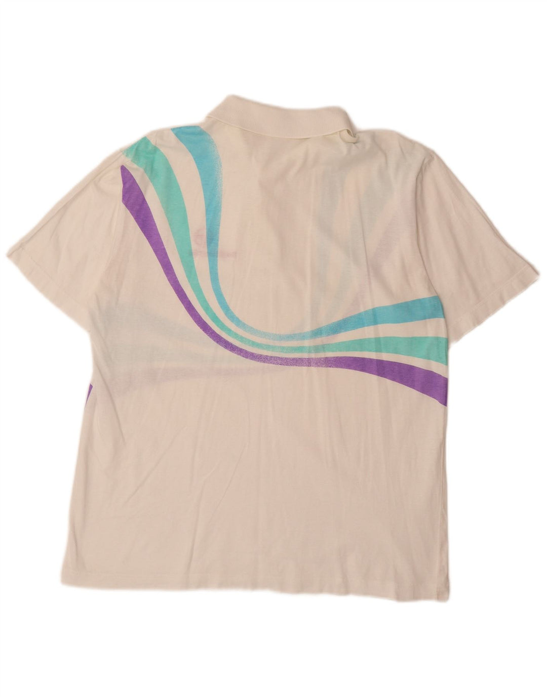 SERGIO TACCHINI Herren-Poloshirt EU 52, groß, weiß gestreift