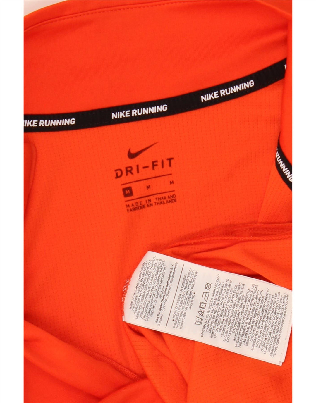 NIKE Damen Dri Fit Pullover-Trainingsanzugoberteil mit Reißverschluss, UK 14, Mittelorange