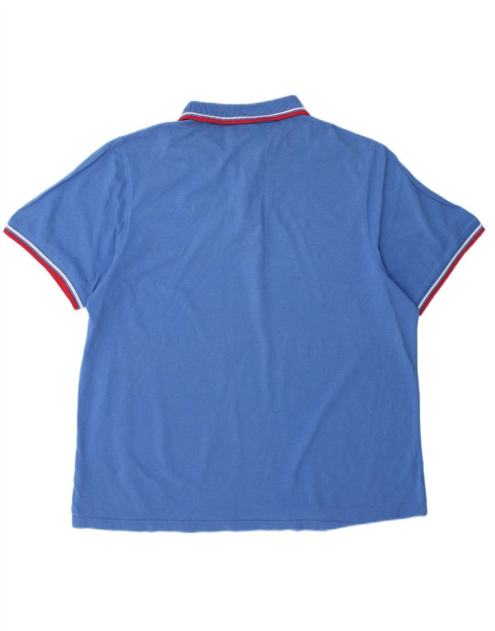 LOTTO Mens Polo Shirt XL Blue Cotton