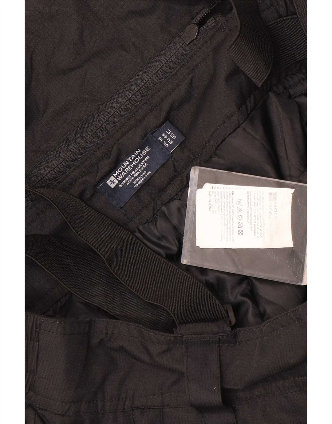 Mountain Warehouse Damen Latzhose Skihose UK 16 Large Schwarz