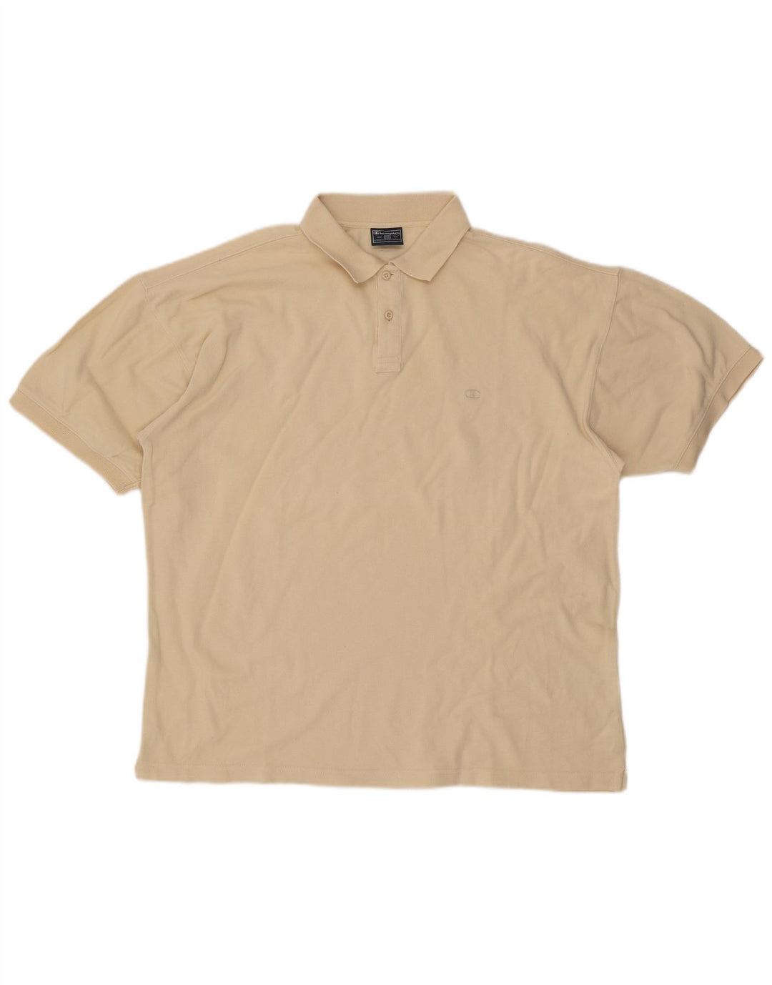 Champion Herren Poloshirt 2XL Beige Baumwolle