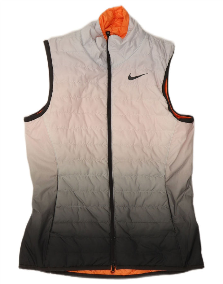 Nike Damen Wendeweste UK 10 Small Orange Polyester