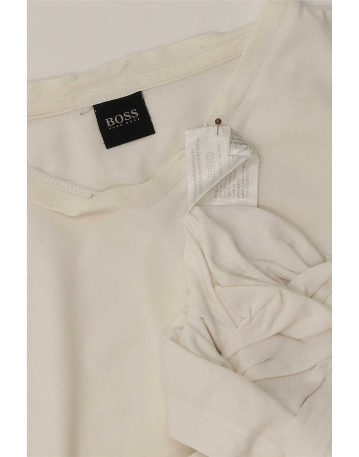 Hugo Boss Herren T-Shirt Top XL Weiße Baumwolle