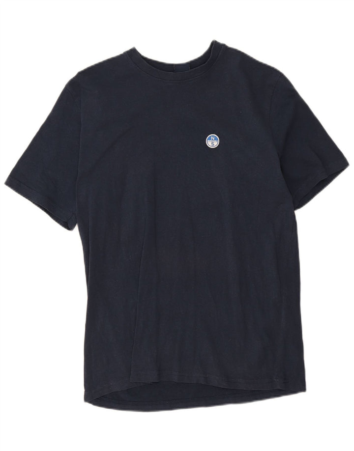 North Sails Herren T-Shirt Top Small Marineblau Baumwolle