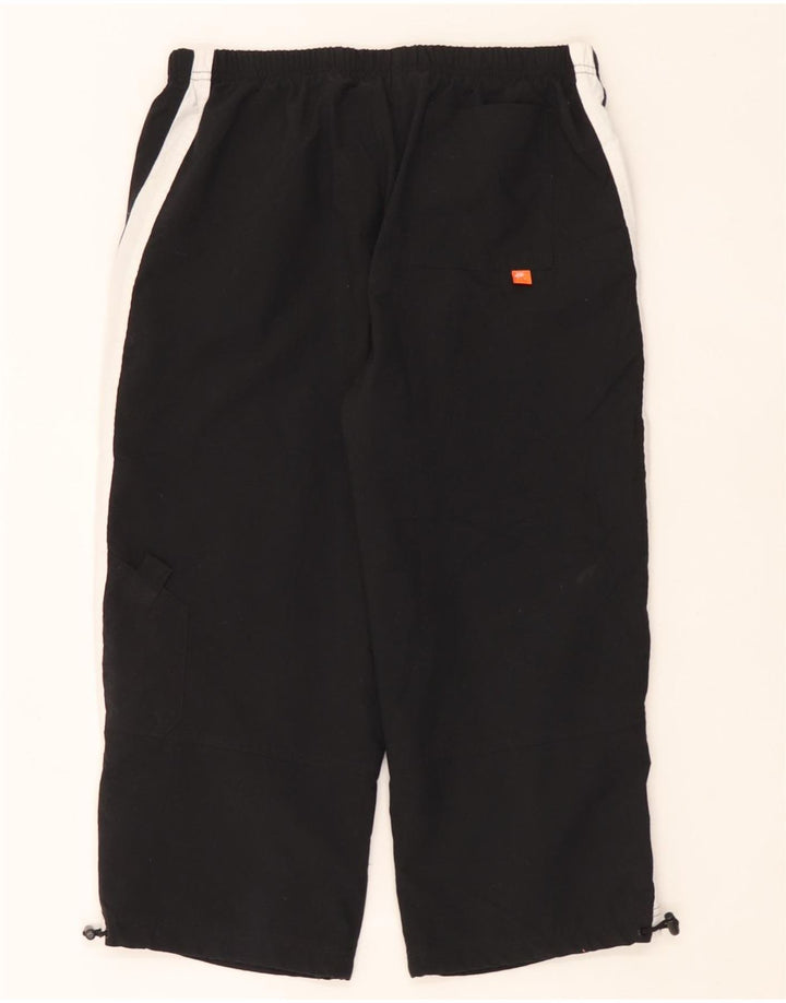 Nike Damen Caprihose UK 10/12 Mittelschwarzes Colourblock-Polyester