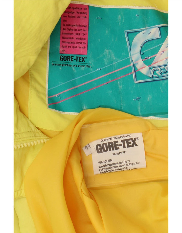 CRESTA Damen Gore-Tex Übergroße Utility-Jacke EU 44 XL Gelbes Polyamid