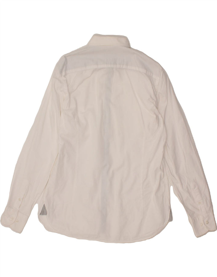 MASSIMO DUTTI Mens Shirt Large White Vintage Massimo Dutti and Second-Hand Massimo Dutti from Messina Hembry 