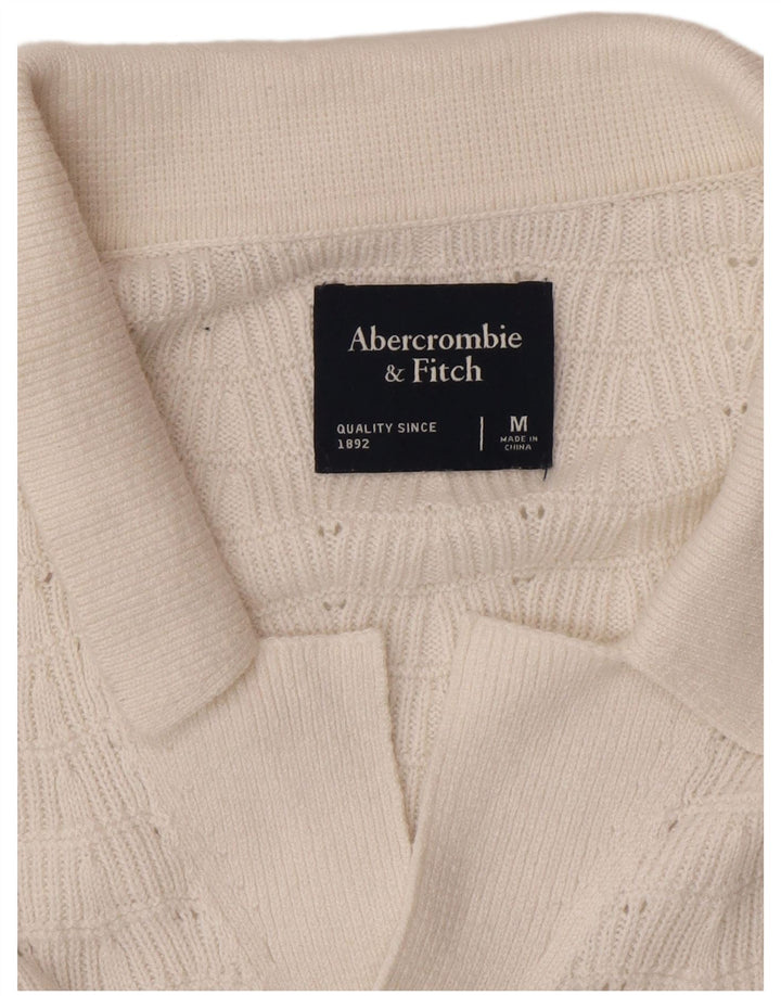 Abercrombie & Fitch Herren Kurzarmhemd Mittelweiß