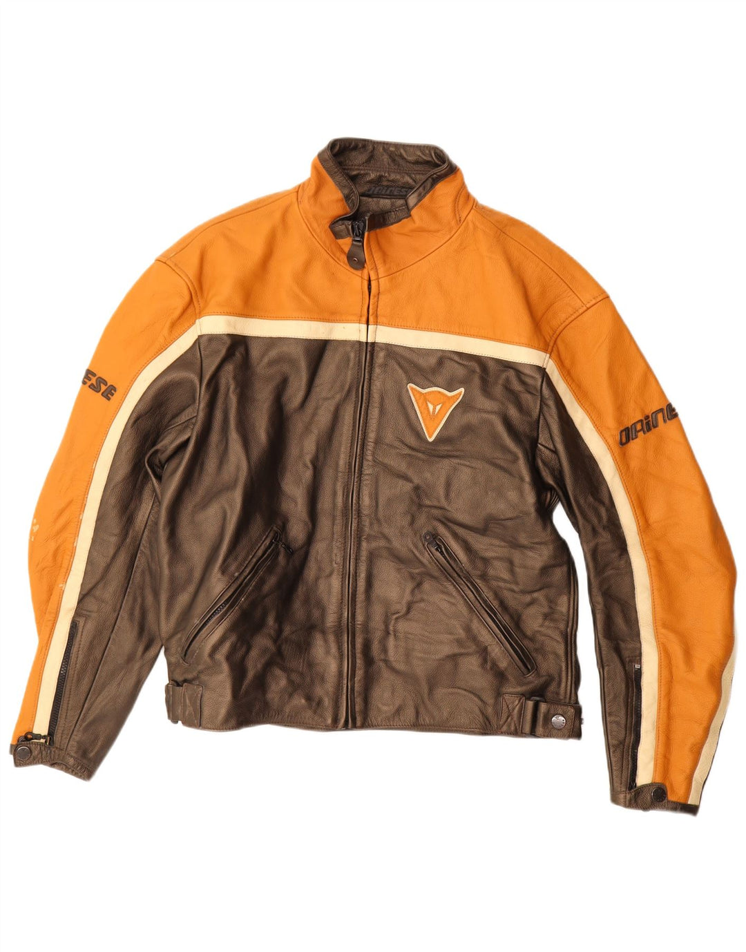 Dainese Herren Graphic Racer Jacke IT 56 XL Braun Farbblock