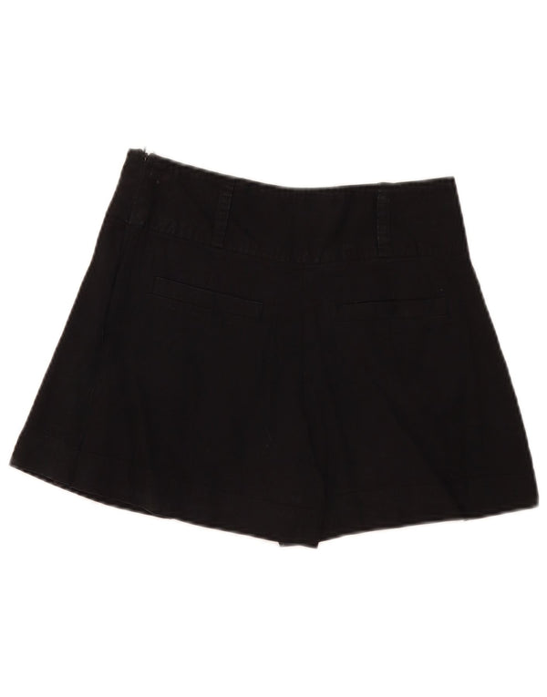 Oasis Damen Pegged Casual Shorts UK 8 Small W28 Schwarz Lyocell