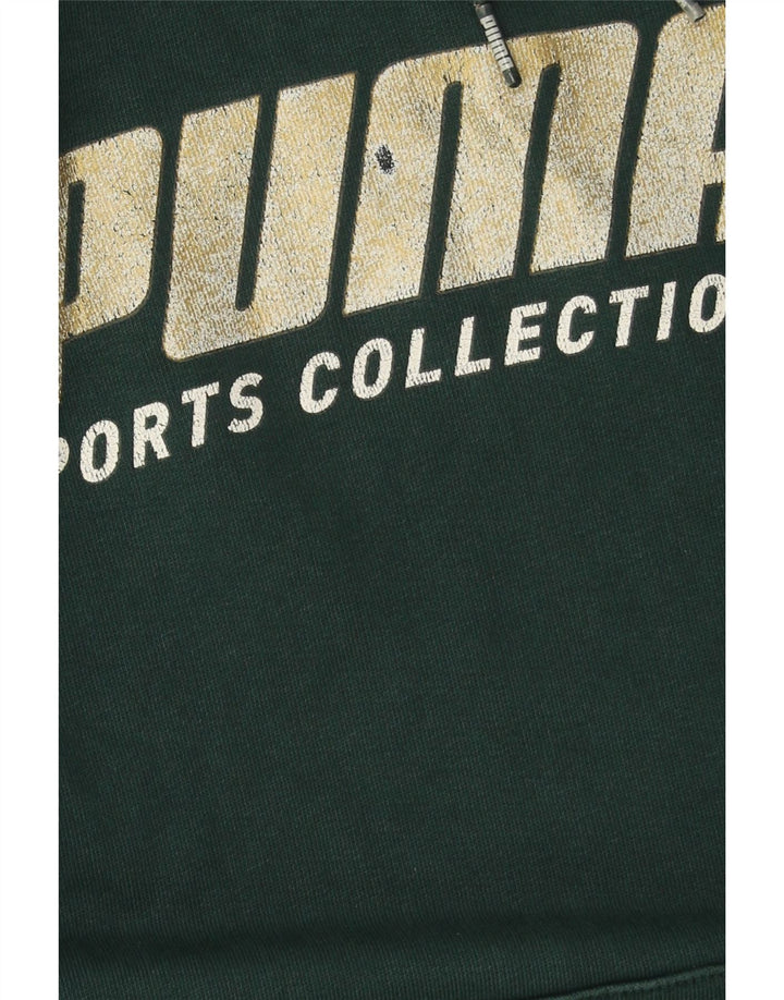 PUMA Herren Graphic Hoodie Pullover Kleine grüne Baumwolle