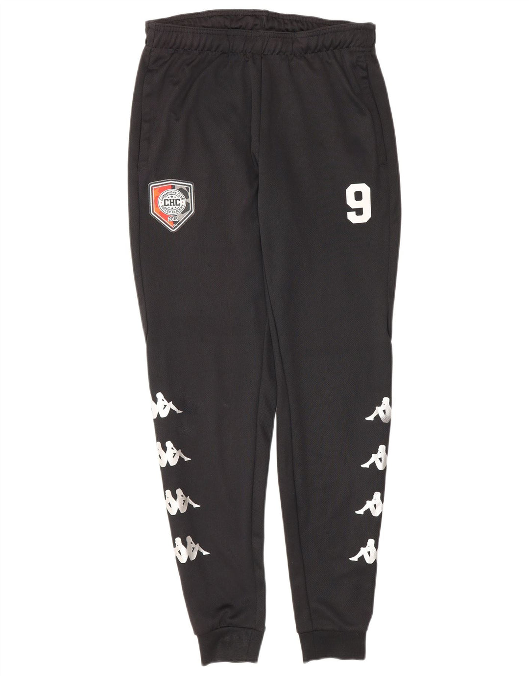Kappa Herren Grafik-Trainingshose, Jogginghose, Größe S, Schwarz