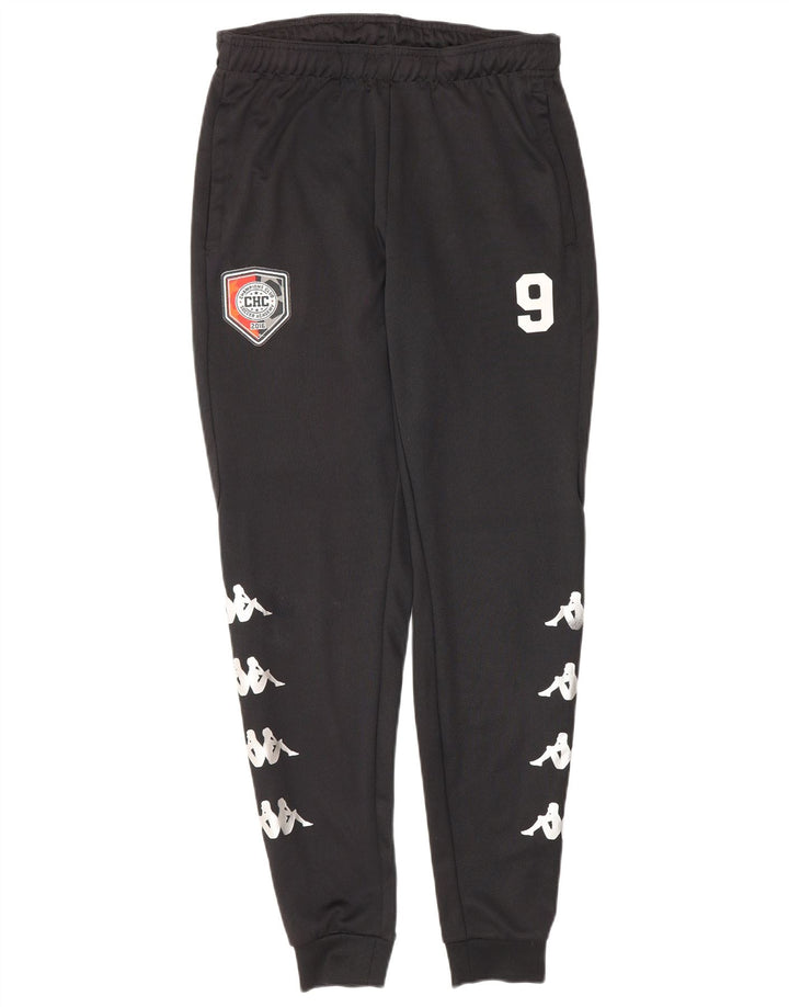 Kappa Herren Grafik-Trainingshose, Jogginghose, Größe S, Schwarz