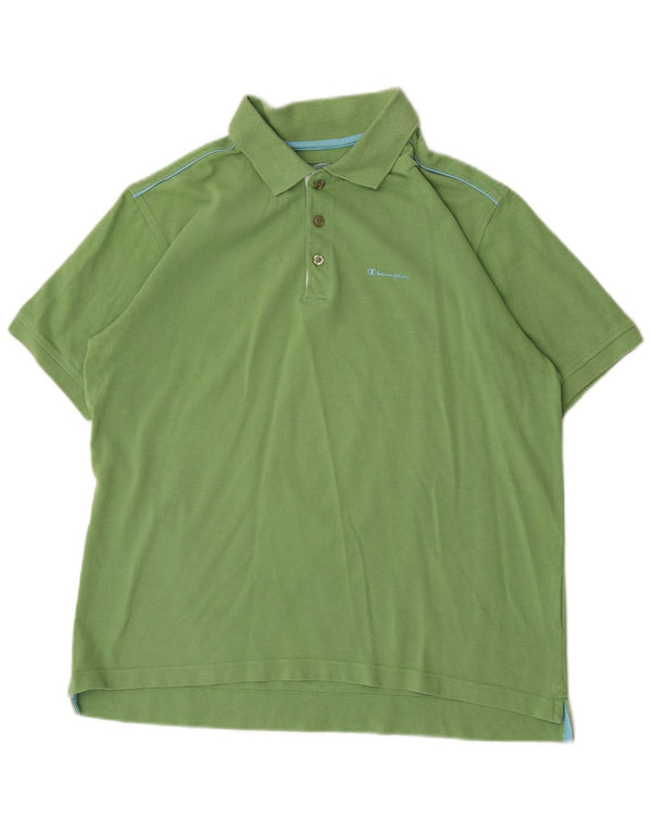 Champion Poloshirt für Jungen, 13–14 Jahre, XL, grüne Baumwolle