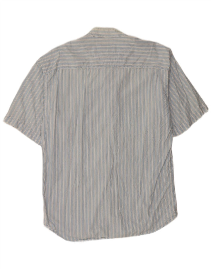 Levi's Herren-Kurzarmhemd, groß, blau gestreift, Baumwolle