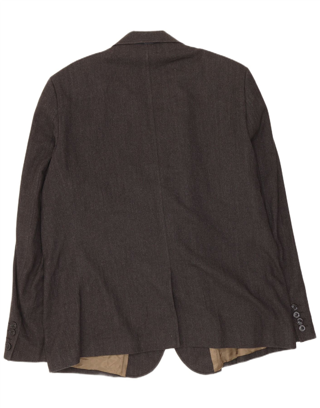 Burberry Herren-Blazer mit 3 Knöpfen, UK 42, XL, graue Wolle mit Fischgrätenmuster