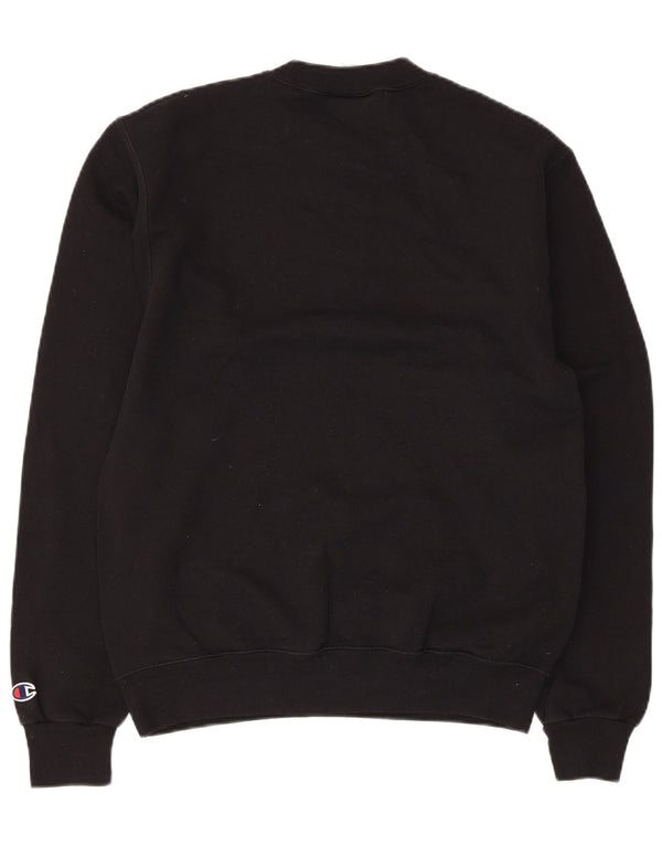 Champion Damen-Sweatshirt mit normaler Passform, UK 10, Größe S, Schwarz, Baumwolle