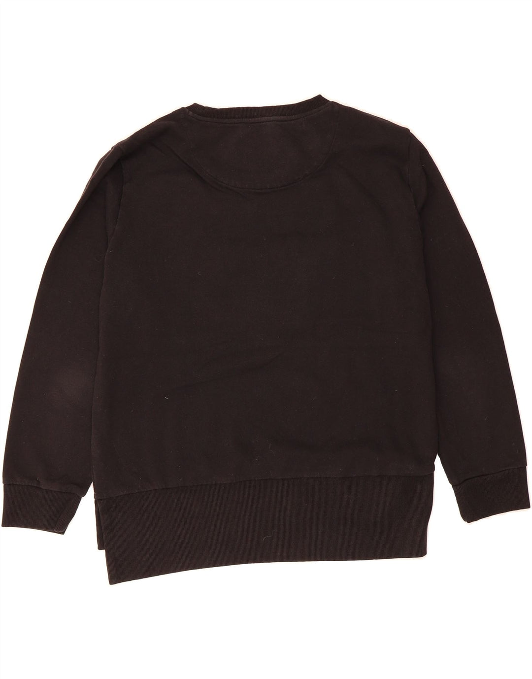 DKNY Womens Graphic Sweatshirt Jumper UK 16 Large Black Cotton Vintage Dkny and Second-Hand Dkny from Messina Hembry 