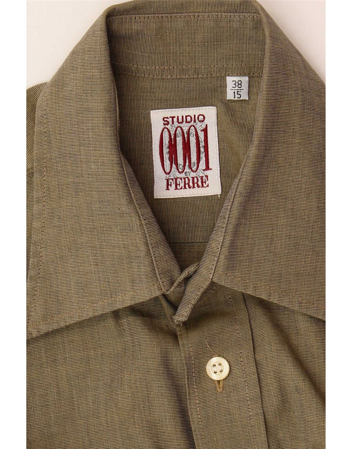 Ferre Herrenhemd Größe 38 15 Medium Khaki