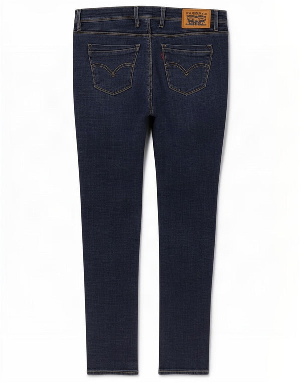 Levi's Damen 711 Skinny Jeans W30 L30 Marineblau Baumwolle