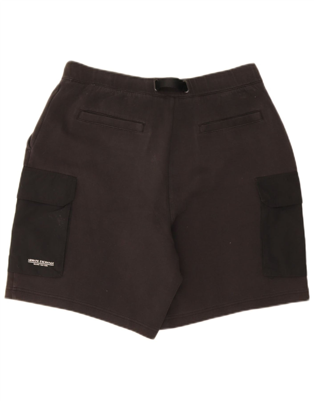 Armani Exchange Herren-Cargo-Shorts, groß, W34, schwarze Baumwolle