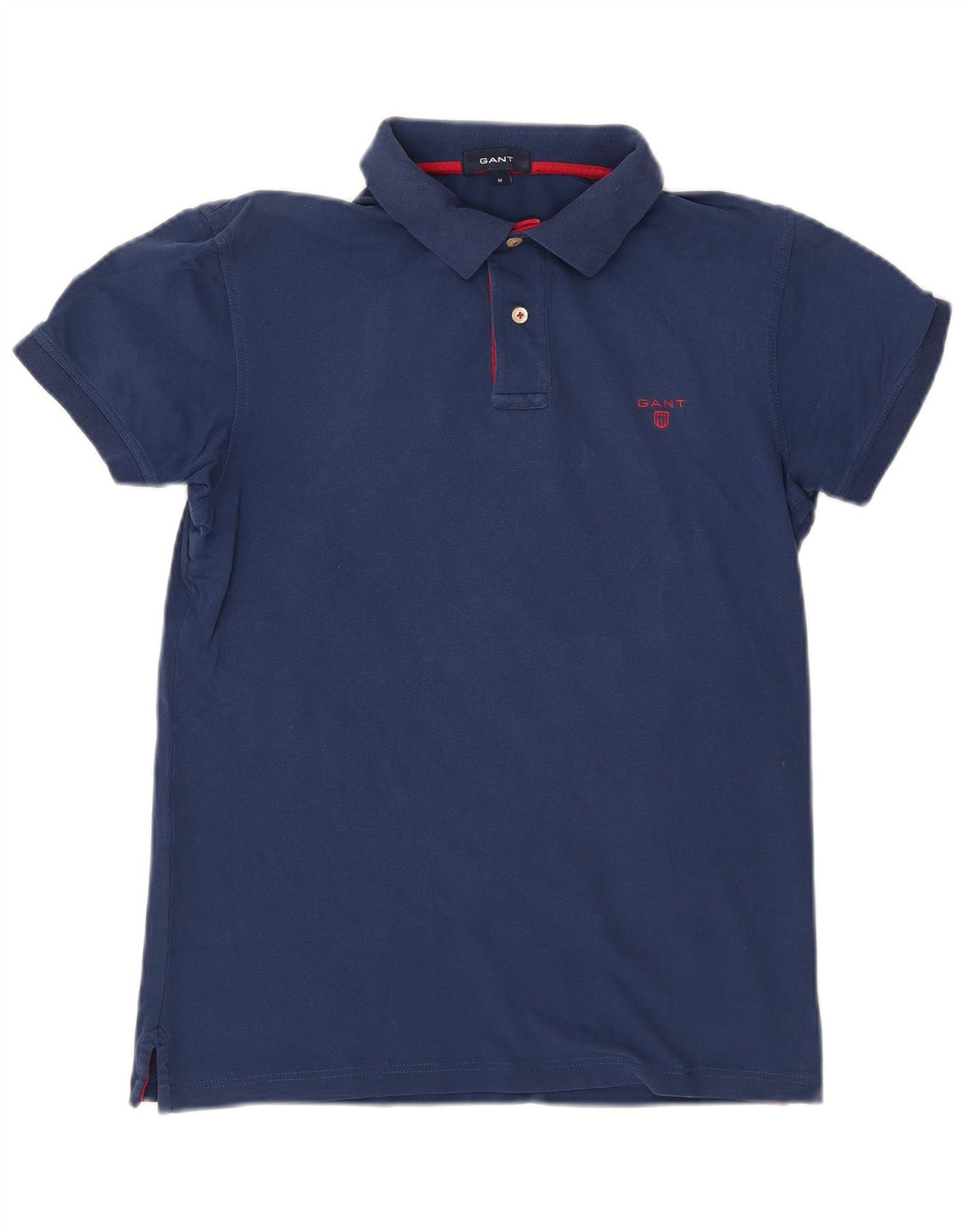 GANT Herren-Poloshirt aus mittelblauer Baumwolle in Marineblau
