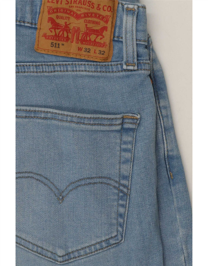 Levi's Herren 511 Slim Jeans W32 L32 Blaue Baumwolle
