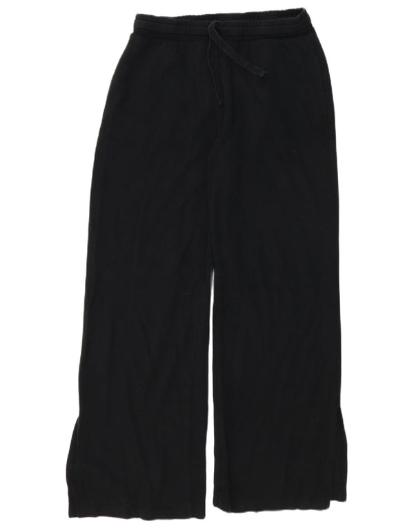 Zara Damen-Trainingshose mit lockerer Passform, UK 10, Größe S, Schwarz, Baumwolle