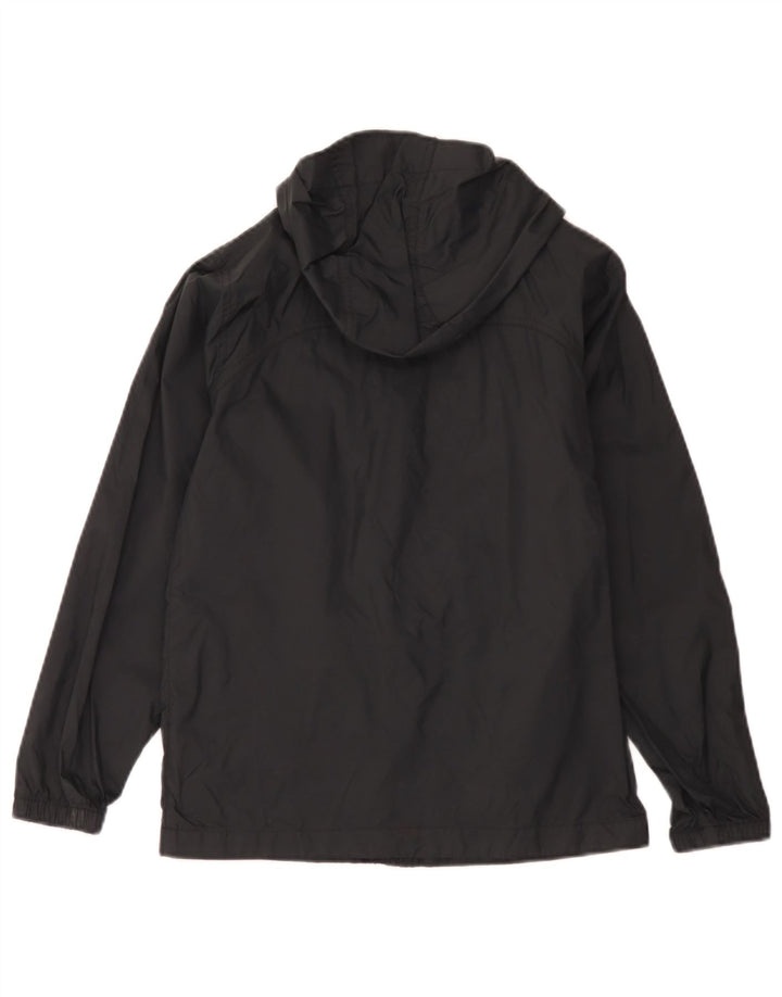 Columbia Jungen-Regenjacke mit Kapuze, 10–11 Jahre, mittelgroßes schwarzes Nylon