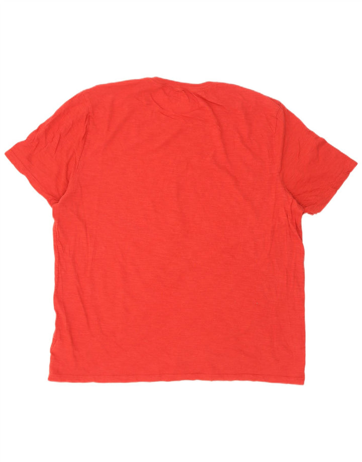 Gap Herren Grafik-T-Shirt-Oberteil XL aus roter Baumwolle