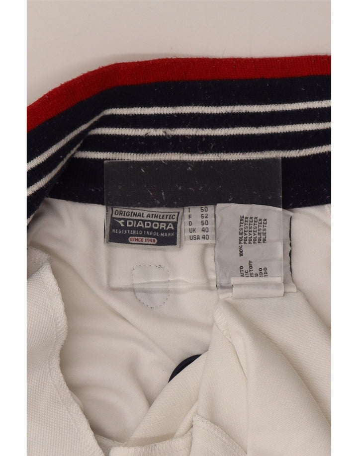 Diadora Herren Bomberjacke UK 40 Large Weiß Polyester