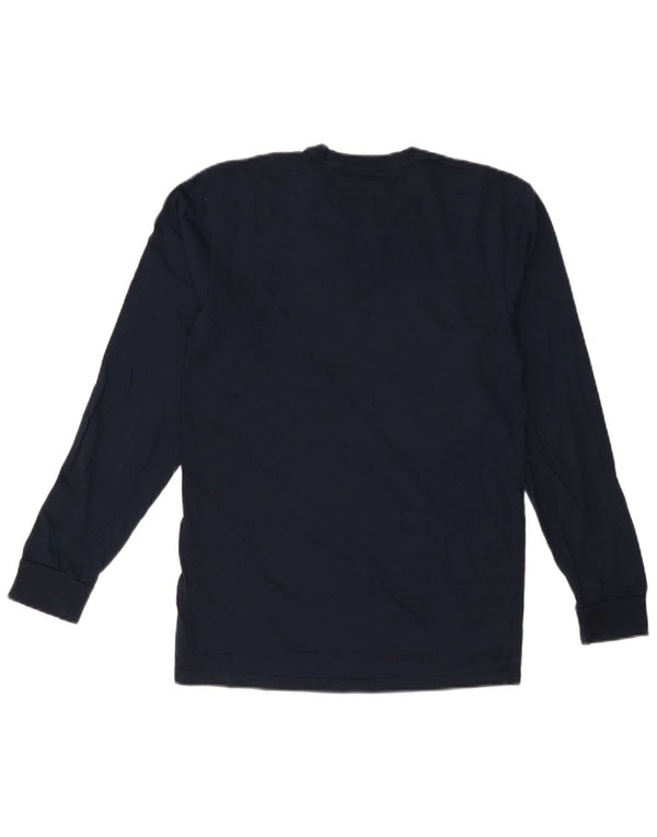VANS Mens Classic Fit Graphic Top Long Sleeve Small Navy Blue Cotton
