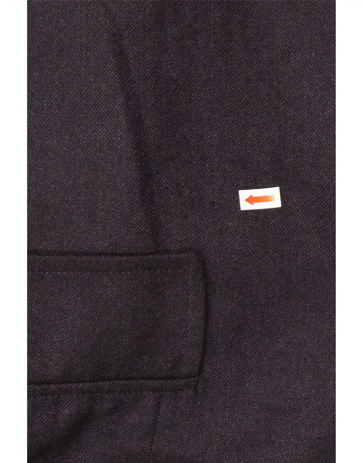 LUIGI BIANCHI Herren Longline Blazer Jacke IT 48 Medium Navy Blue Classic