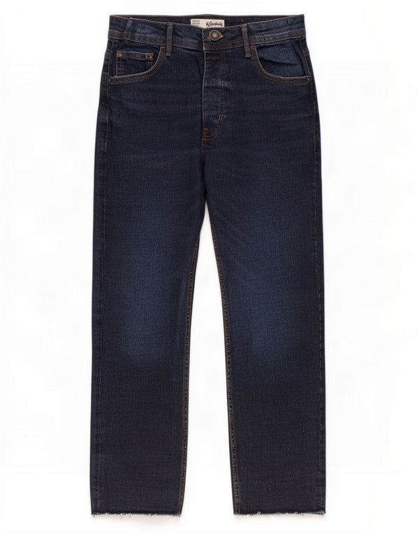 The Stronghold Damen Relaxed Fit Tapered Jeans IT 44 Medium W30 L26 Blau