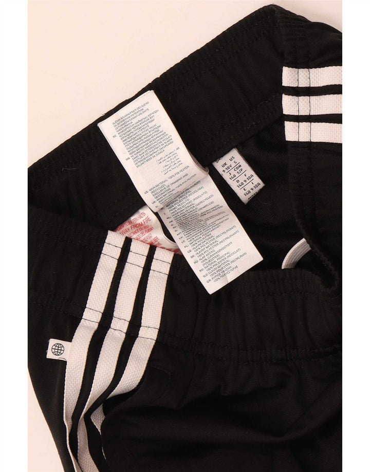 Adidas Jungen-Trainingshose, Jogginghose, 9–10 Jahre, schwarzes Polyester