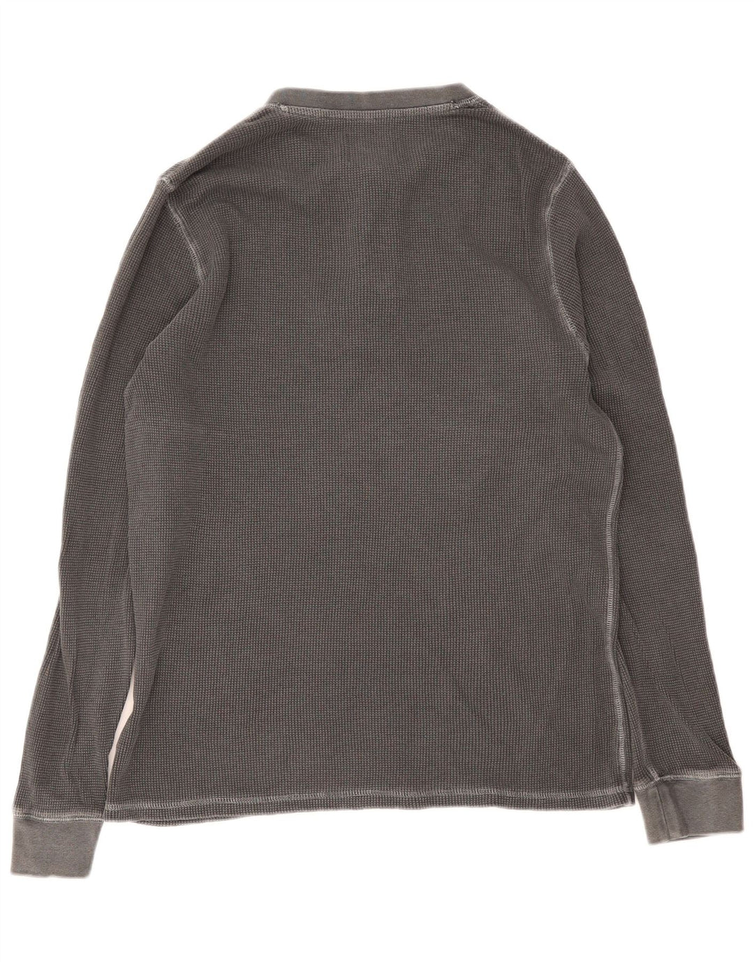 Marks & Spencer Herren-Oberteil, langärmelig, groß, graue Baumwolle