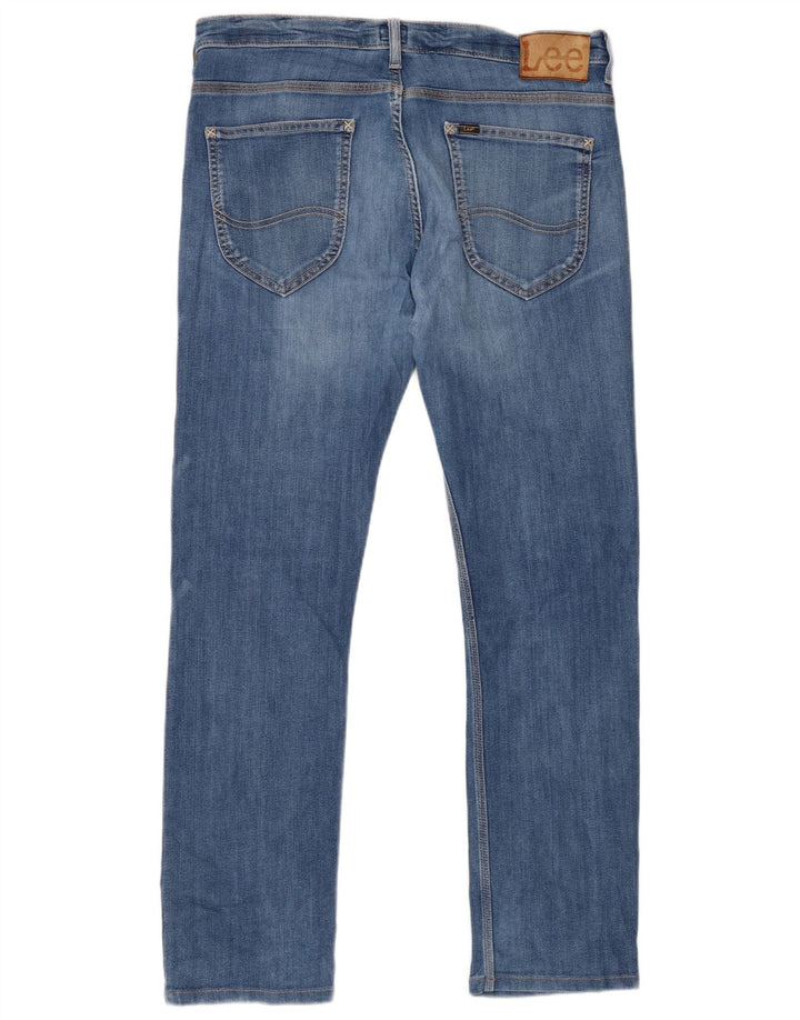 Lee Herren Powell Slim Jeans W34 L32 Blaue Baumwolle