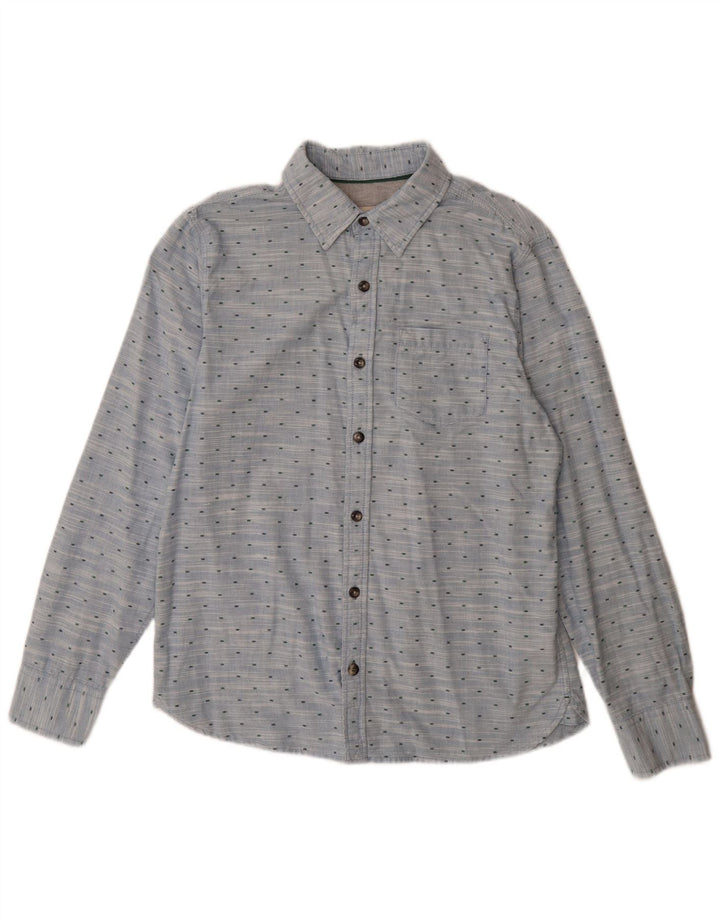 FAT FACE Mens Shirt Small Blue Spotted Cotton