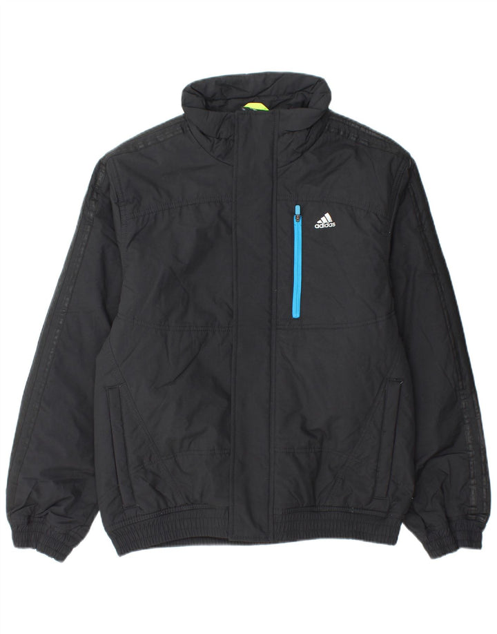 ADIDAS Mens Padded Jacket UK 36 Small Black Polyamide