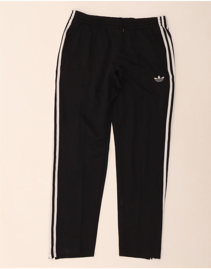 Adidas Damen Trainingshose UK 14 Mittelschwarze Baumwolle