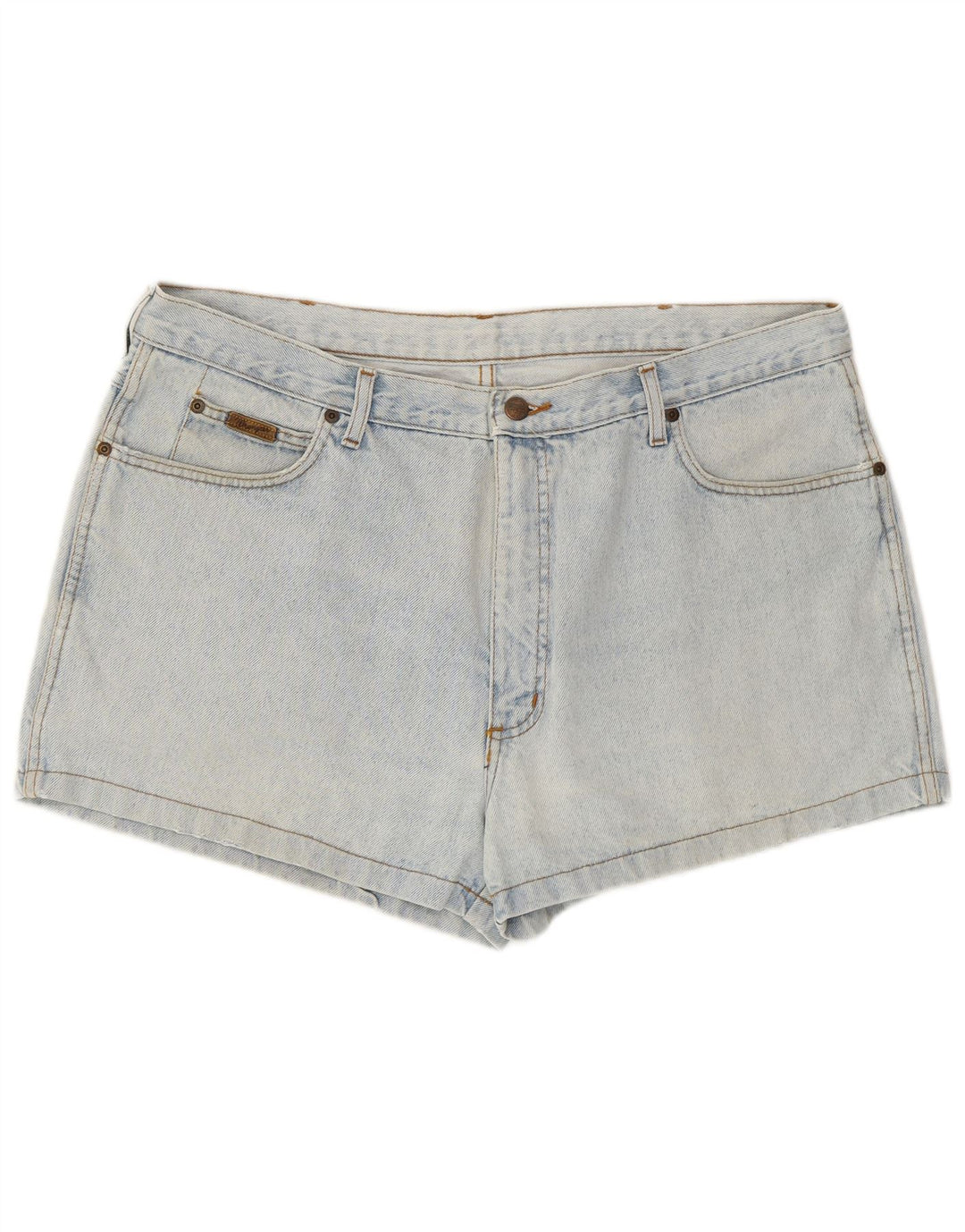WRANGLER Damen Jeansshorts W40 2XL Blau Baumwolle Western