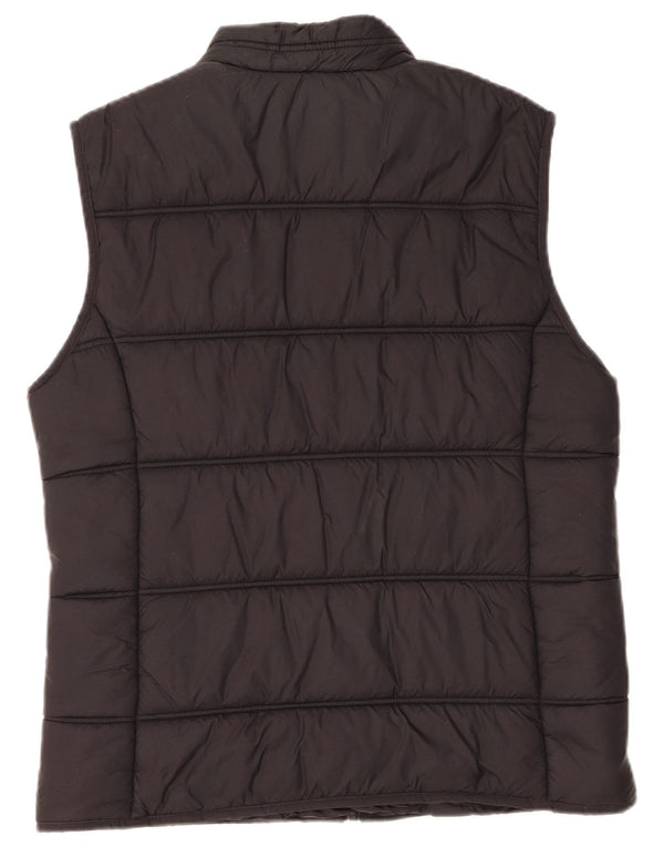Crew Clothing Damen Wattierte Weste UK 14 Large Schwarz Nylon