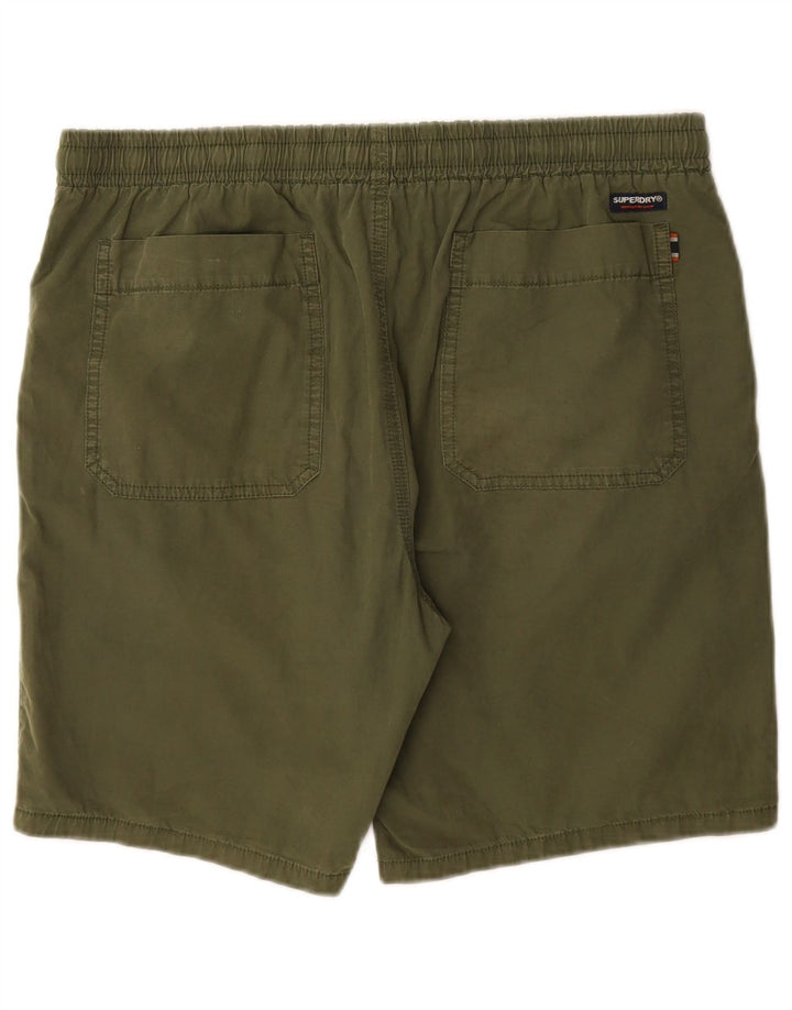 Superdry Herren-Chinoshorts, Größe L, W34, Khaki, Baumwolle