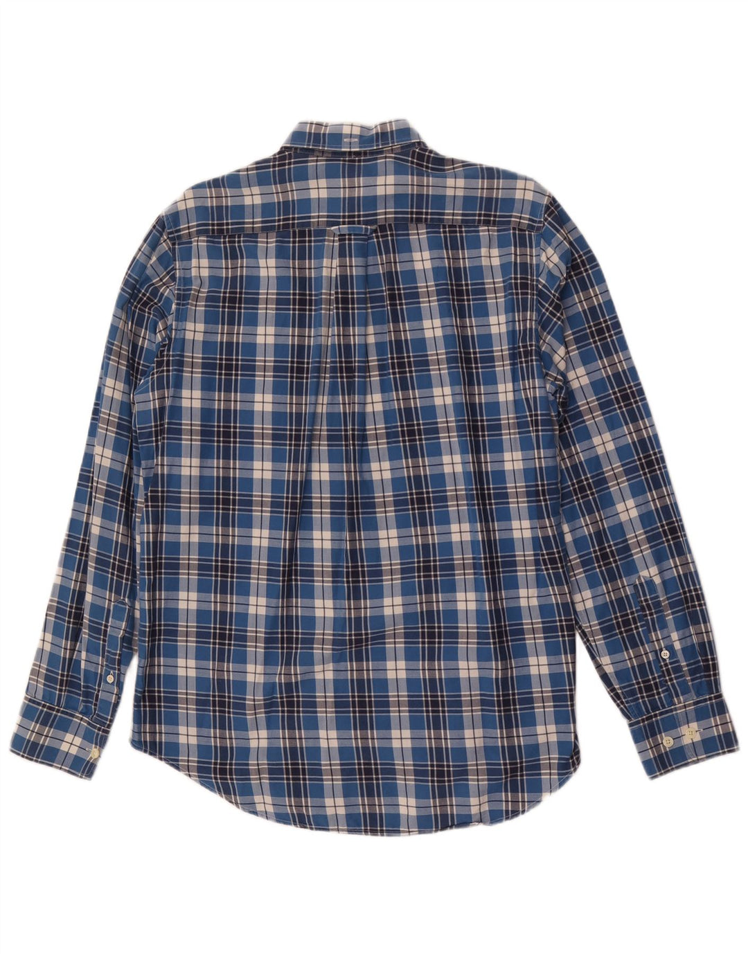 Gant Herren-Hemd mit normaler Passform, mittelblau, kariert, Baumwolle