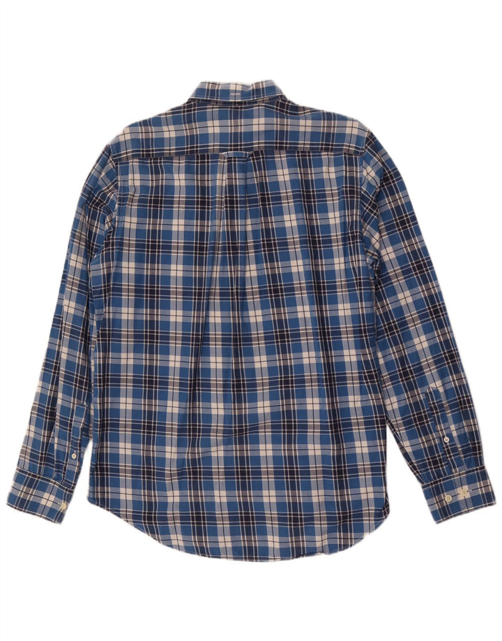 Gant Herren-Hemd mit normaler Passform, mittelblau, kariert, Baumwolle